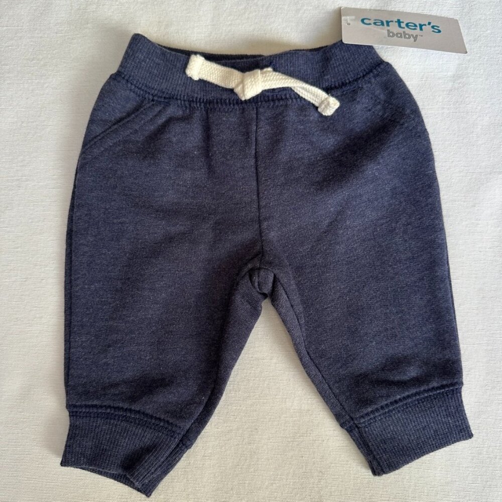 Carter's Navy Blue Baby Jogger Pants Size NB